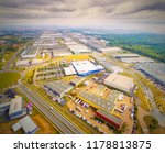 Aerial View To Industrial Zone...