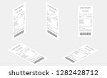 cash register sales receipts... | Shutterstock .eps vector #1282428712