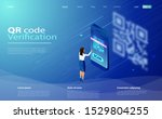 qr code scanning vector... | Shutterstock .eps vector #1529804255