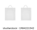 shopping tote bag mockup with... | Shutterstock .eps vector #1984221542
