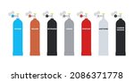 cylinders with different types... | Shutterstock .eps vector #2086371778