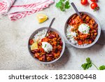 Chili Con Carne With Rice In A...