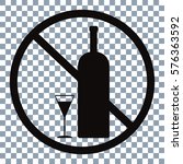 no alcohol vector icon  on... | Shutterstock .eps vector #576363592