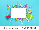 stationary  back to school ... | Shutterstock . vector #1451116088