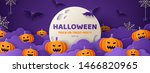 happy halloween banner or party ... | Shutterstock .eps vector #1466820965