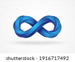 infinity symbol isolated on... | Shutterstock .eps vector #1916717492