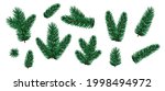 set of merry christmas fir tree ... | Shutterstock .eps vector #1998494972