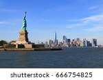 Skyline Of Manhattan With The...