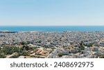 Small photo of Alexandroupolis, Greece. Panorama of the central part of the city in summer. Coast of the Thracian Sea, Aerial View