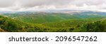 Small photo of Panoramic view of the Upper Galilee, and southern Lebanon, from Adir mountain, on a winter day. Northern Israel