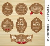 set of labels for design of... | Shutterstock .eps vector #249543652