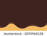 chocolate ice cream liquid melt ... | Shutterstock .eps vector #2055960128
