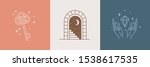 door and key   vector abstract... | Shutterstock .eps vector #1538617535