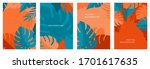 vector set of abstract... | Shutterstock .eps vector #1701617635