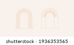 vector set of linear boho icons ... | Shutterstock .eps vector #1936353565