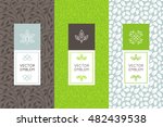 vector set of packaging design... | Shutterstock .eps vector #482439538