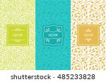 vector set of packaging design... | Shutterstock .eps vector #485233828