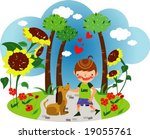 summer kids story | Shutterstock .eps vector #19055761
