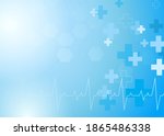abstract medical background.... | Shutterstock .eps vector #1865486338