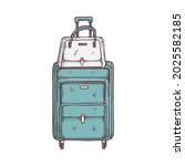 Travel Suitcase With Standing...