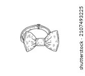 male fashion accessory bow tie  ... | Shutterstock .eps vector #2107493225