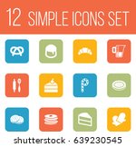 set of 12 stove icons set... | Shutterstock .eps vector #639230545