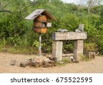 mail box in post office bay, Floreana Island, Galapagos