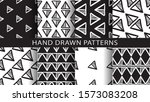 a set of abstract patterns.hand ... | Shutterstock .eps vector #1573083208