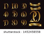 set of anniversary logotype and ... | Shutterstock .eps vector #1452458558