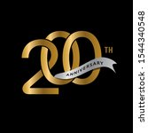 200th anniversary logotype with ... | Shutterstock .eps vector #1544340548
