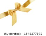 gold ribbon with bow isolated... | Shutterstock . vector #1546277972