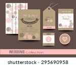 set of wedding cards.save the... | Shutterstock .eps vector #295690958