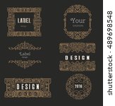 vector logo design template  ... | Shutterstock .eps vector #489698548