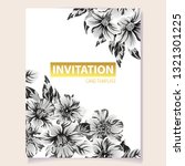 invitation greeting card with... | Shutterstock .eps vector #1321301225