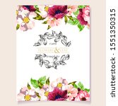 invitation greeting card with... | Shutterstock . vector #1551350315