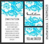 invitation cards | Shutterstock .eps vector #176090225