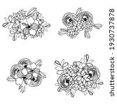 flowers set. collection of... | Shutterstock . vector #1930737878