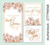 flower blossom. wedding... | Shutterstock .eps vector #277798568
