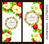vintage delicate invitation... | Shutterstock . vector #512700352