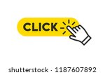 click here button with hand... | Shutterstock .eps vector #1187607892