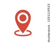 location icon  gps navigation... | Shutterstock .eps vector #1351119515