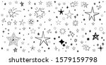 stars doodle set. hand drawn... | Shutterstock .eps vector #1579159798