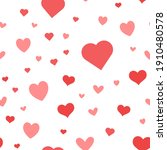 heart icons seamless pattern ... | Shutterstock .eps vector #1910480578