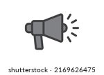 megaphone icon. shouting symbol.... | Shutterstock .eps vector #2169626475