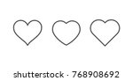 heart icons  concept of love ... | Shutterstock .eps vector #768908692