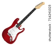 Red Electric Guitar  Classic....