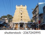Small photo of Rameshwaram,Tamil Nadu,India 11 March 2022 Shree Rameshwaram Jyotirlinga Shivam Temple temple a historic hindu temple located in Rameshwaram city in Tamil Nadu in India