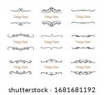hand drawn set of decorative... | Shutterstock .eps vector #1681681192