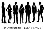 vector silhouettes men and... | Shutterstock .eps vector #1164747478