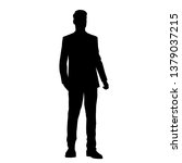 vector silhouette of one man... | Shutterstock .eps vector #1379037215